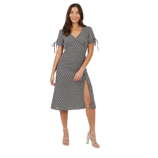 Brave Soul - Midikleid für Damen, A-Linie (Schwarz/Weiß) - Image 4