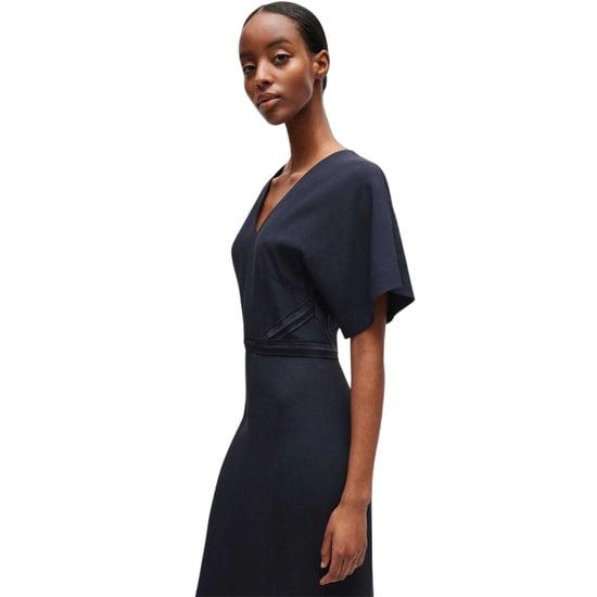 Boss - Midikleid für Damen, A-Linie, Anliegend, Kimonoärmel (Dunkelblau) - Image 3