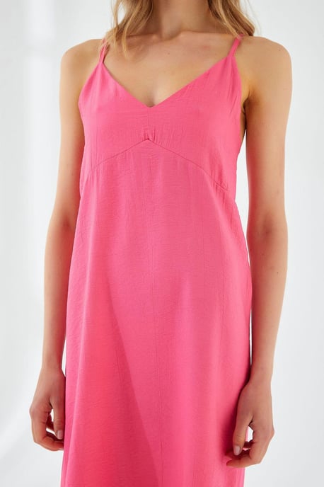 V-Ausschnitt Schlitz-Midi-Kleid - Image 4