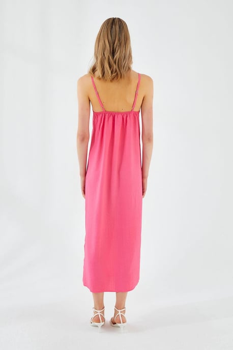 V-Ausschnitt Schlitz-Midi-Kleid - Image 6
