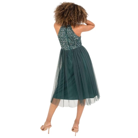 Maya Deluxe - Midikleid für Damen (Smaragd) - Image 3