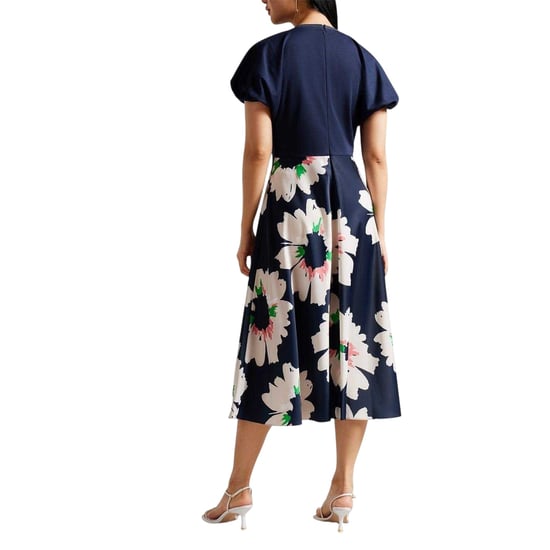 Ted Baker - Midikleid für Damen, A-Linie, Puffärmel (Dunkelblau) - Image 3