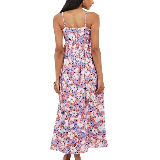 Brave Soul - Maxikleid für Damen, Spaghetti-Träger (Koralle/Violett) - Image 3