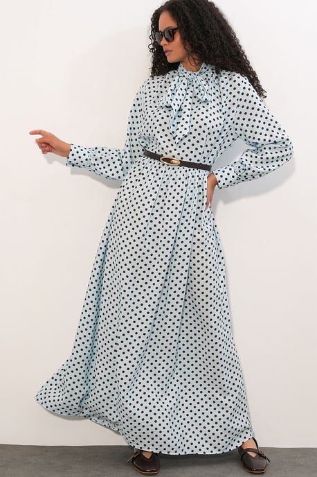 Punkte Maxi Hemdkleid - Image 1