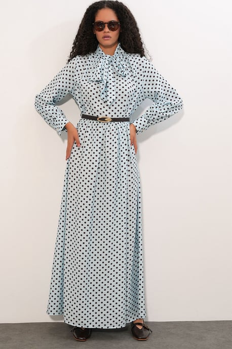 Punkte Maxi Hemdkleid - Image 3