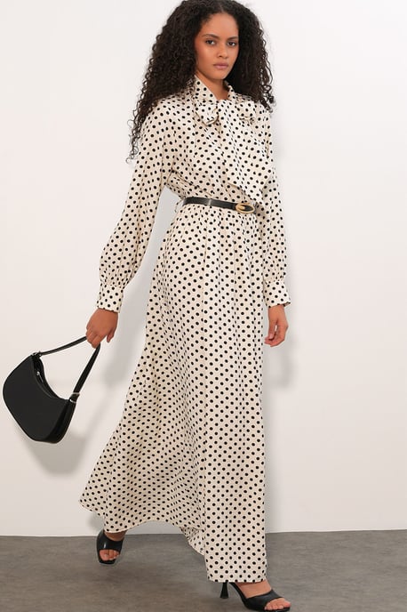 Punkte-Maxi-Hemdkleid - Image 4
