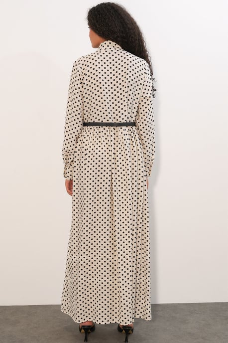 Punkte-Maxi-Hemdkleid - Image 6