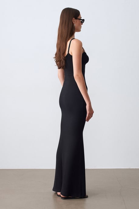 Rippendes Bodycon-Maxikleid - Image 2