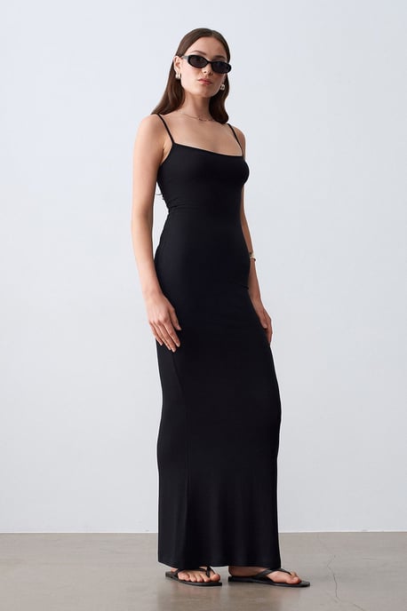 Rippendes Bodycon-Maxikleid - Image 3
