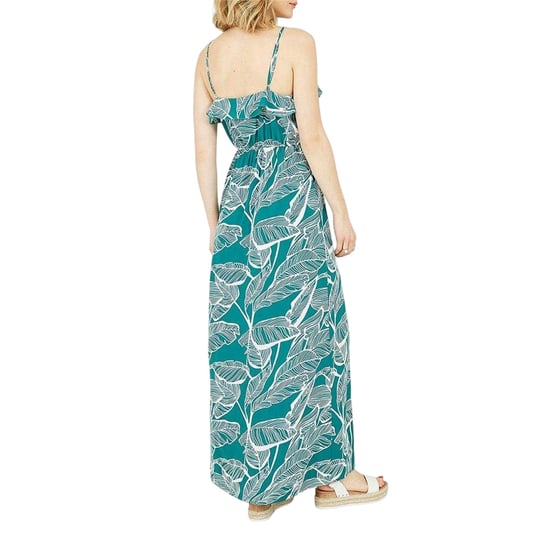 Mela London - Maxikleid für Damen, V-Ausschnitt (Grün) - Image 2