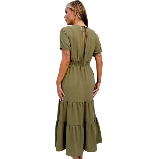 AX Paris - Maxikleid für Damen, Polyester, Sommer (Khakigrün) - Image 3