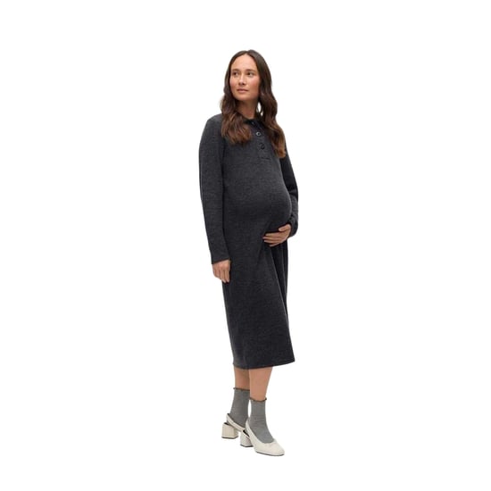 Mamalicious - "Vmmebba" Strickkleid für Damen, Umstandskleidung (Obsidianschwarz) - Image 1