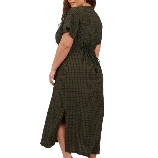 Brave Soul - Wickelkleid für Damen, V-Ausschnitt (Khaki/Schwarz) - Image 3