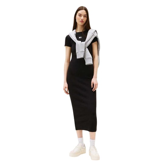 Tommy Jeans - Bodycon Kleid für Damen, Rundhalsausschnitt (Schwarz) - Image 2