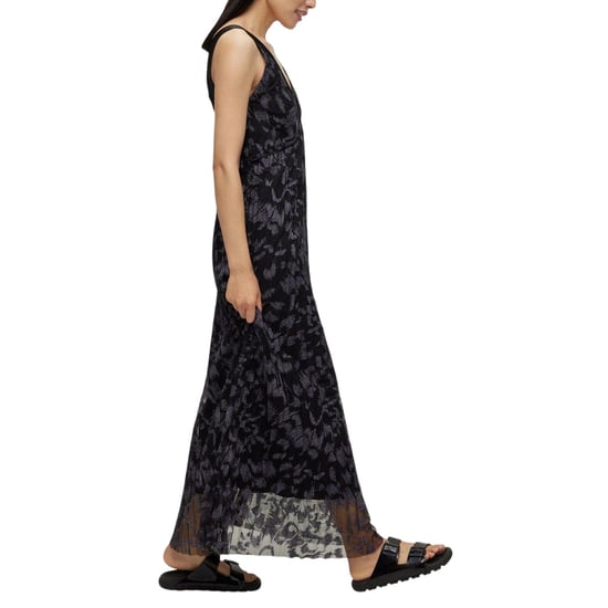 Boss - "Dessona" Wickelkleid für Damen, V-Ausschnitt, Regulär, Ärmellos (Braun) - Image 4