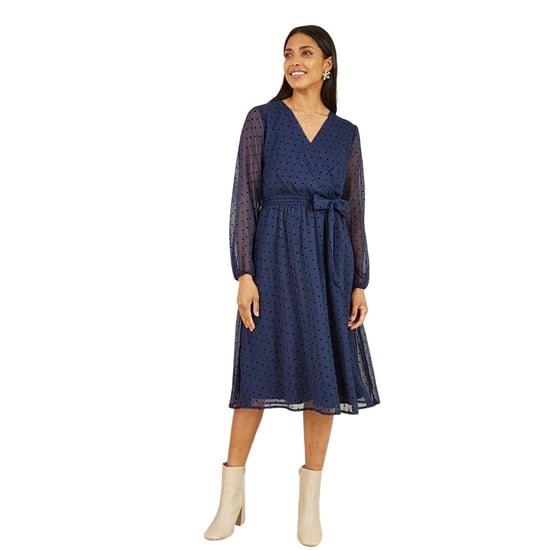 Mela London - Wickelkleid für Damen (Marine) - Image 3