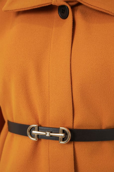 Gürtel-Tweed-Cape-Mantel - Image 5