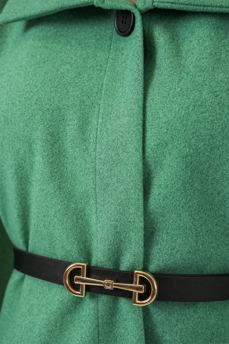 Gürtel-Tweed-Cape-Mantel - Image 5