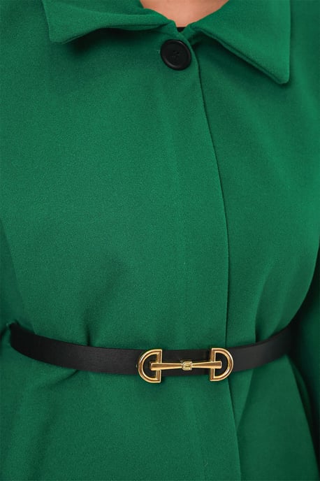 Gürtel-Tweed-Cape-Mantel - Image 4