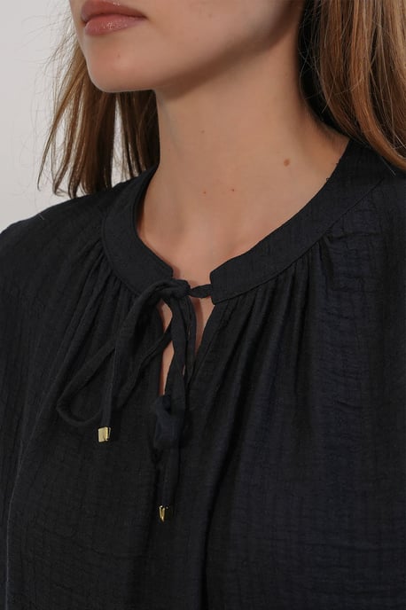 Bestickte oversized Crêpe-Bluse - Image 4