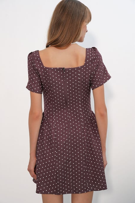 Punkte A-Linien Mini-Kleid - Image 6
