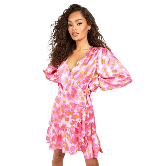 Influence - Kleid mit ausgestelltem Rock für Damen, Satin (Pink) - Image 1