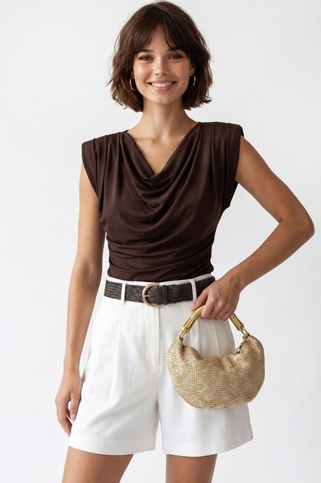 Ärmellose Bluse mit Loop-Ausschnitt - Image 2