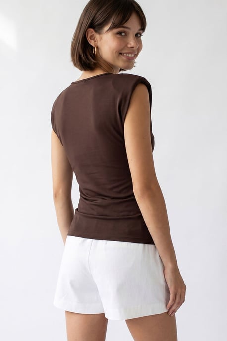 Ärmellose Bluse mit Loop-Ausschnitt - Image 5