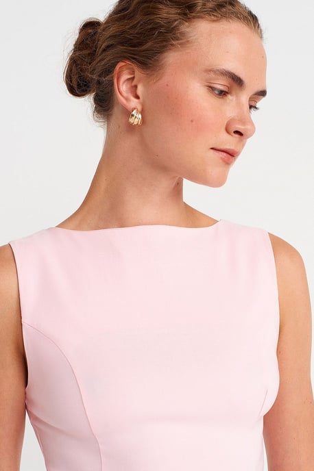 Fitted Seamless Peplum-Top - Image 3
