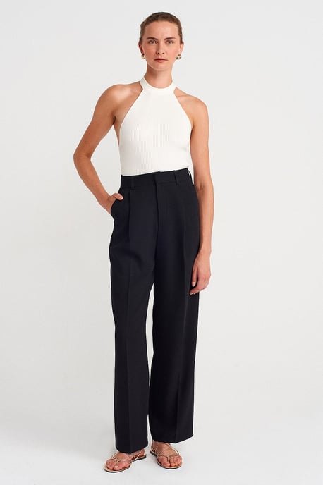 Rippennacken-Slim-Fit-Bluse - Image 3