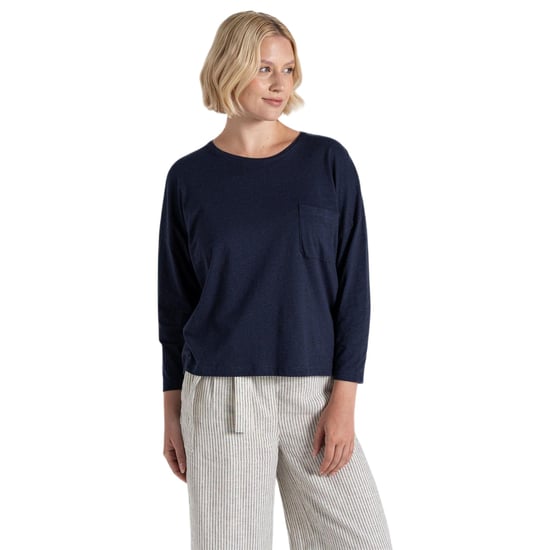 Craghoppers - "Emere" T-Shirt für Damen, Langärmlig (Marineblau) - Image 2