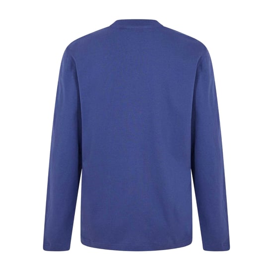 Off White - T-Shirt für Herren, Rundhalsausschnitt, Regulär, Langärmlig (Dunkelblau/Weiß) - Image 2