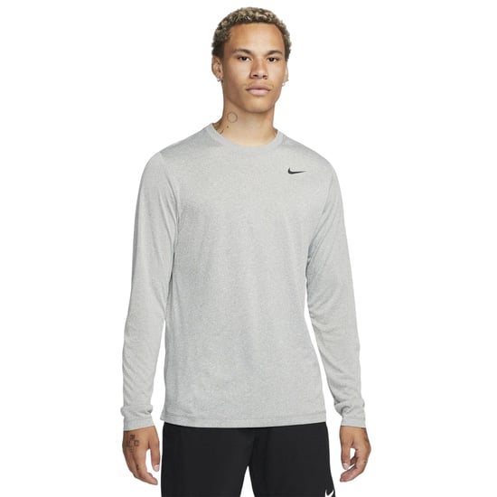 Nike - "Legend" T-Shirt für Herren, Regulär, Langärmlig (Grau/Silber) - Image 1