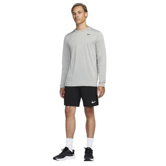 Nike - "Legend" T-Shirt für Herren, Regulär, Langärmlig (Grau/Silber) - Image 3