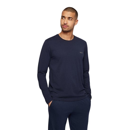 Boss - T-Shirt für Herren, Rundhalsausschnitt, Langärmlig (Marine) - Image 1