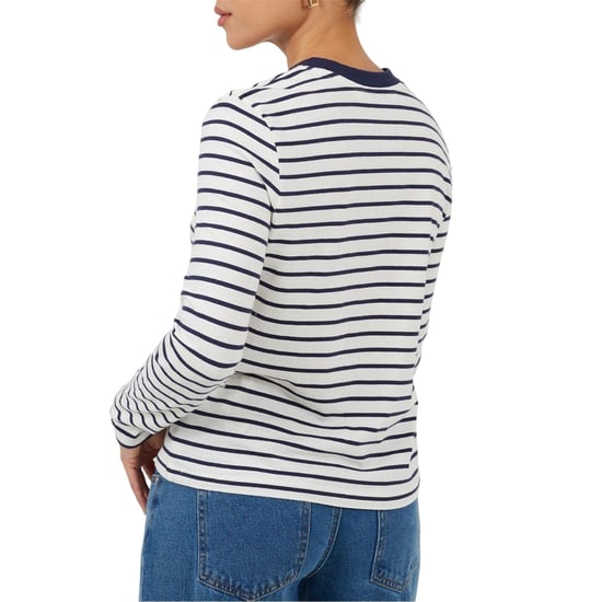 Brave Soul - T-Shirt für Damen, Langärmlig (Weiß/Schwarz) - Image 2