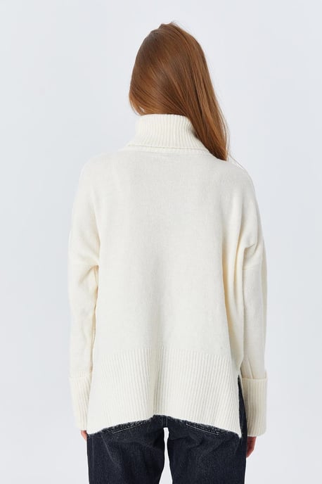 Dicker Turtleneck Lockere Passform Pullover - Image 6