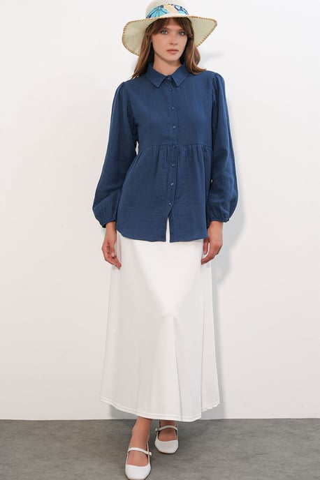 Oversized Baumwoll-Langarmshirt - Image 2