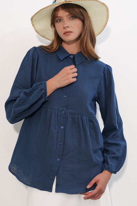 Oversized Baumwoll-Langarmshirt - Image 3