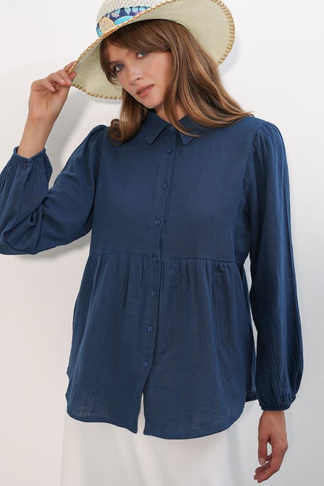 Oversized Baumwoll-Langarmshirt - Image 4