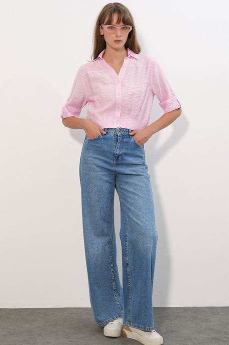 Übergroßes Cropped-Shirt - Image 2