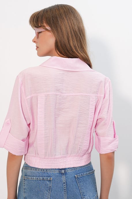 Übergroßes Cropped-Shirt - Image 6