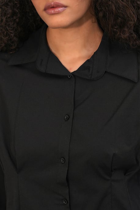 Tailliertes Popelinehemd mit Knopfverschluss - Image 5