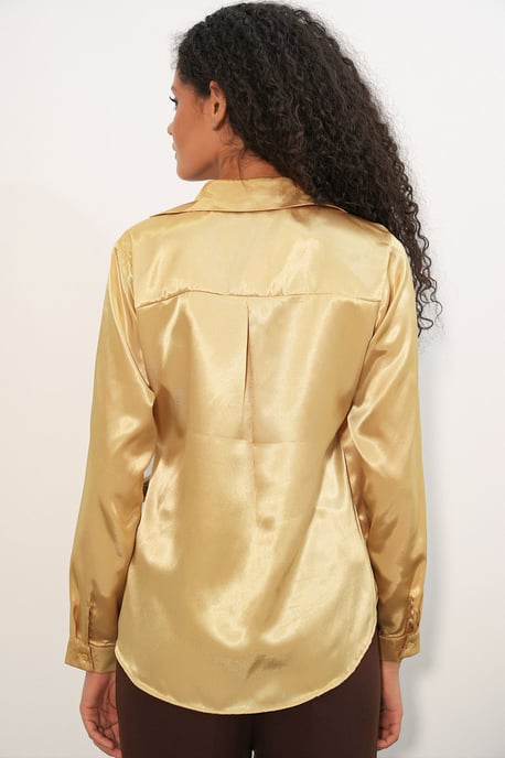 Damen Satin Krawatten-Shirt - Image 6