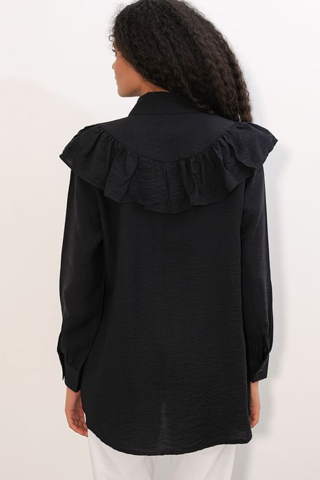 Langes Relaxed Texturiertes Shirt - Image 6