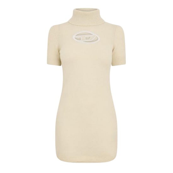 Diesel - "Argaret" Minikleid für Damen, Rollkragen, Bodycon (Silbergrün) - Image 1