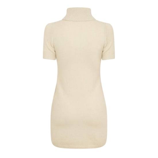 Diesel - "Argaret" Minikleid für Damen, Rollkragen, Bodycon (Silbergrün) - Image 2
