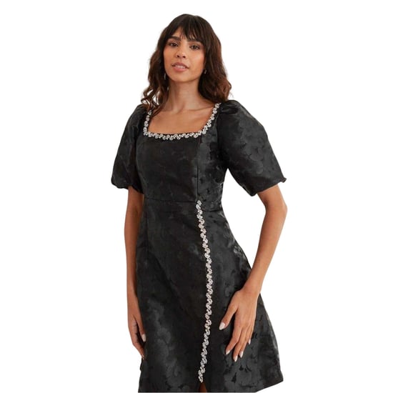 Lovedrobe - Shift-Kleid für Damen, Jacquard, Party (Schwarz) - Image 3