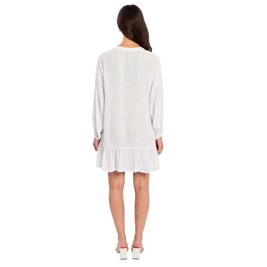 Influence - Minikleid für Damen, V-Ausschnitt, Langärmlig (Weiß) - Image 2