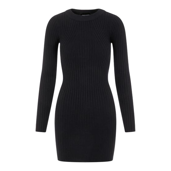 Pieces - T-Shirt-Kleid für Damen, Mini (Schwarz) - Image 2